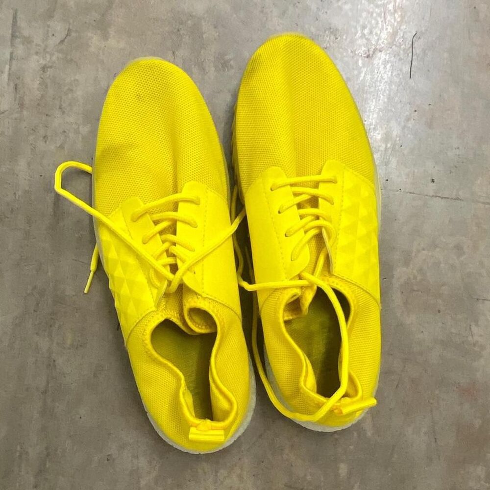 Men's Yellow Tennis Shoes- Size 10